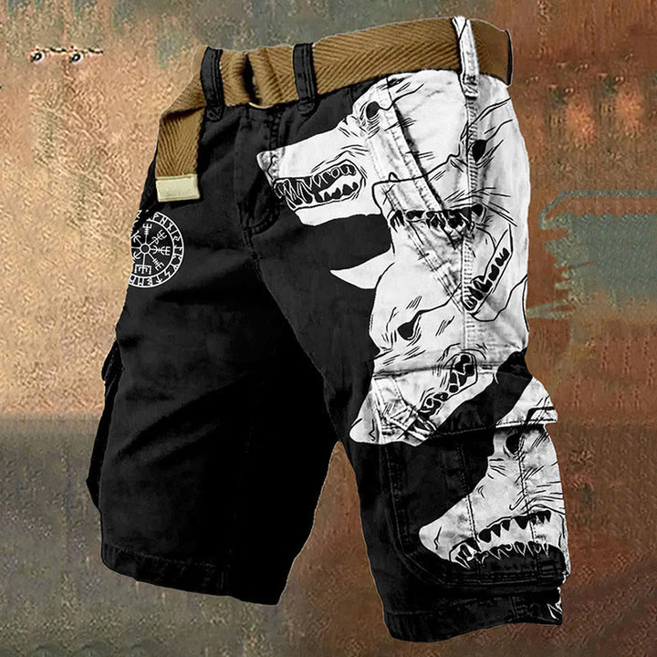 WorldNorse Fenrir Wolves Roar Cargo-Shorts - US/UK/AU50，EU60 (5XL) - image 1