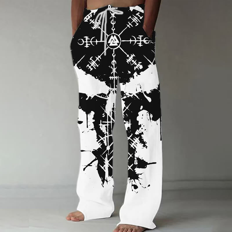 WorldNorse Viking Vegvisir Valknut Freizeithose - Schwarz - US/UK/AU52，EU62 (6XL) - image 2
