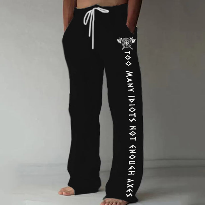 WorldNorse Wikinger Axt Freizeithose - Schwarz - US/UK/AU52，EU62 (6XL) - image 0