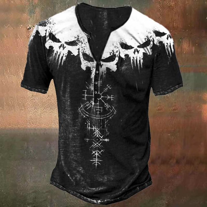 WorldNorse Wikinger-T-Shirt mit Vegvisir -Aufdruck