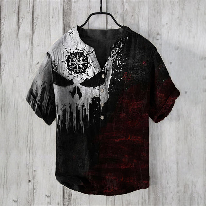 WorldNorse Wikinger Vegvisir Freizeithemd - US/UK/AU50，EU60 (5XL) - image 1