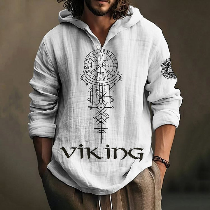 WorldNorse Viking Vegvisir Valknut Rune Keltischer Knoten Kapuzenshirt