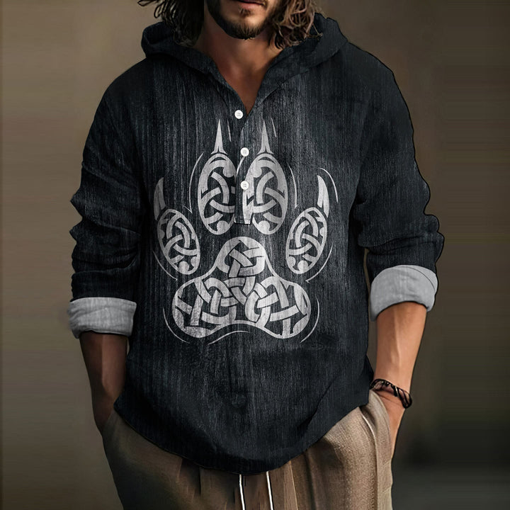 WorldNorse Wikinger Bär Keltisches Kapuzenshirt