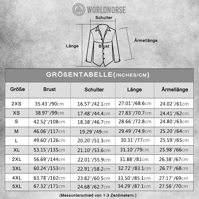 WorldNorse Viking Yggdrasil Vegvisir Raven Valknut Langarmshirt