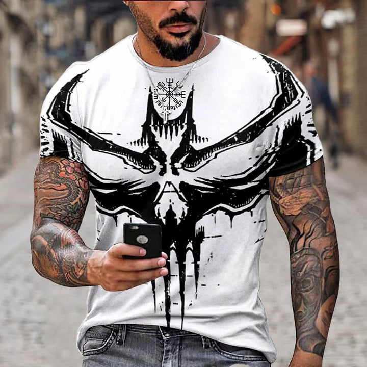 WorldNorse Vegvisir Raven Kurzes T-Shirt