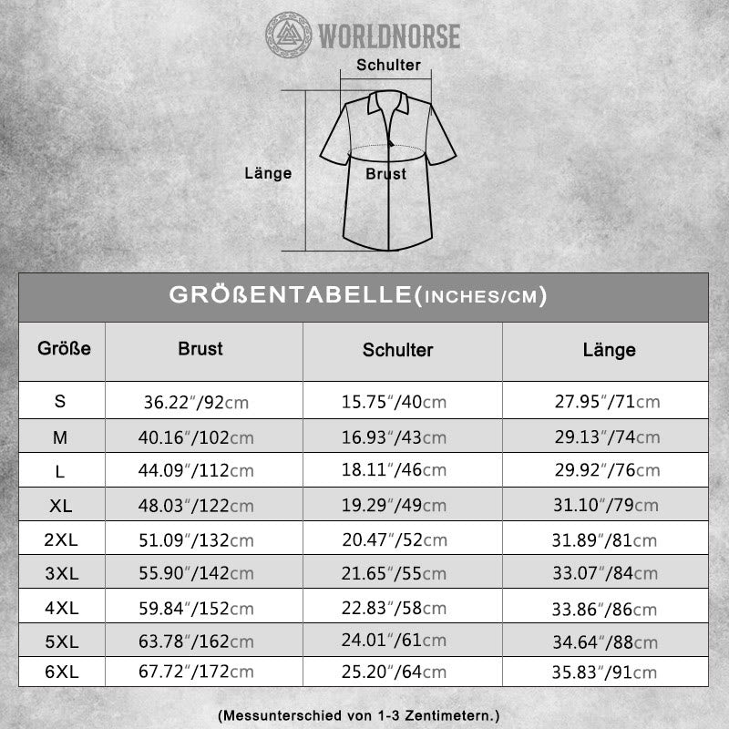 WorldNorse Valhalla – Zweifarbiges Combat-Poloshirt und Shorts -Set
