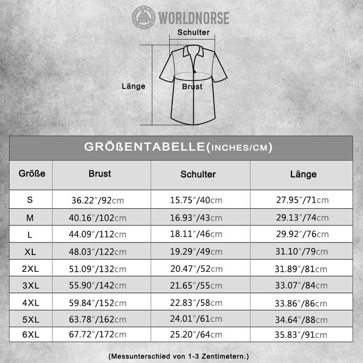 WorldNorse Valhalla – Zweifarbiges Combat-Poloshirt und Shorts -Set