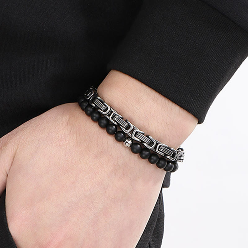 WorldNorse Vintage Kaiserkette Edelstahlarmband