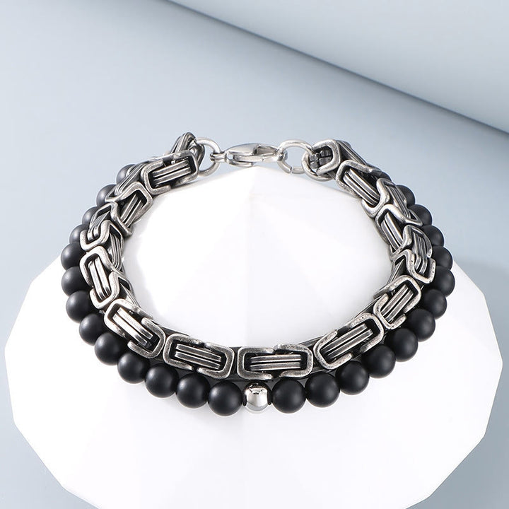WorldNorse Vintage Kaiserkette Edelstahlarmband