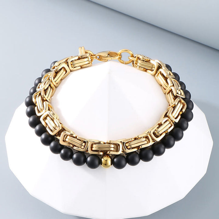 WorldNorse Vintage Kaiserkette Edelstahlarmband