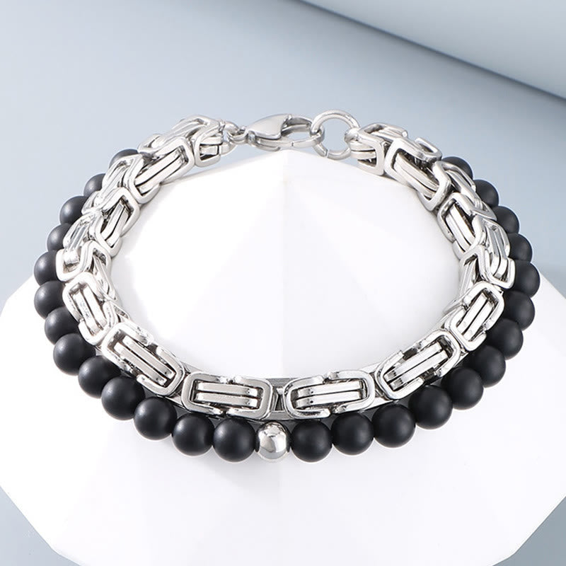WorldNorse Vintage Kaiserkette Edelstahlarmband