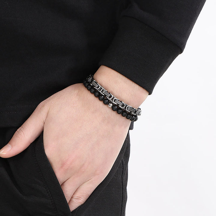 WorldNorse Vintage Kaiserkette Edelstahlarmband