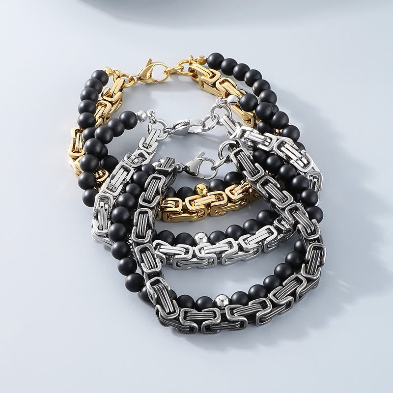 WorldNorse Vintage Kaiserkette Edelstahlarmband