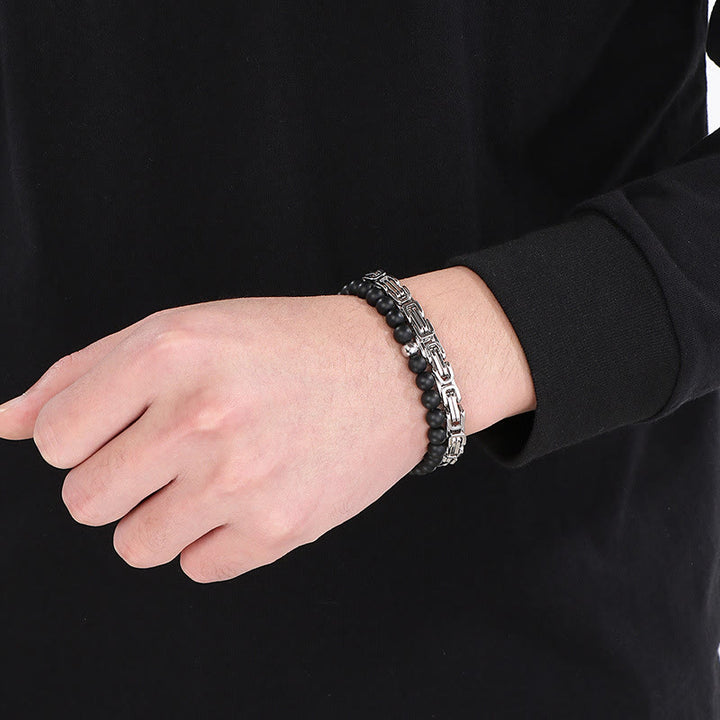 WorldNorse Vintage Kaiserkette Edelstahlarmband