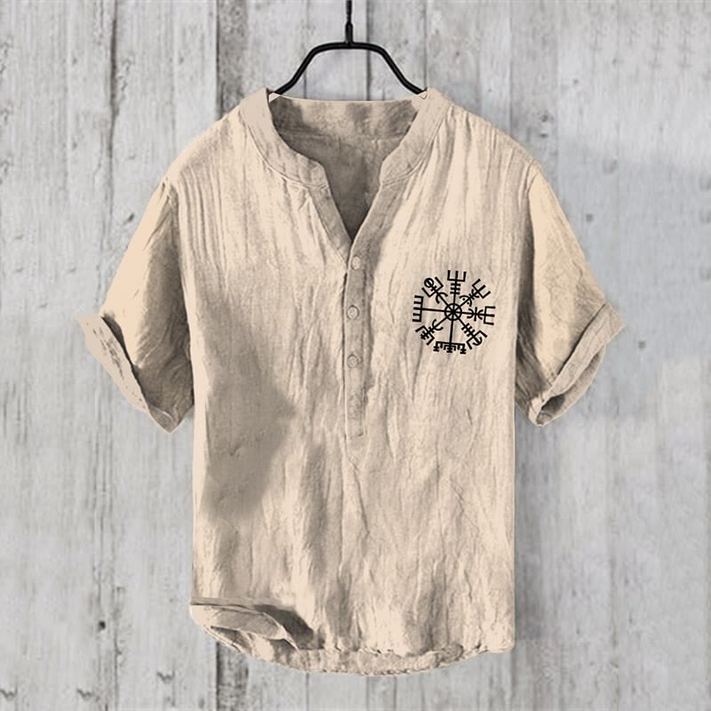 WorldNorse Vegvisir Henry Kragen Freizeithemd - US/UK/AU50，EU60 (5XL) - image 1