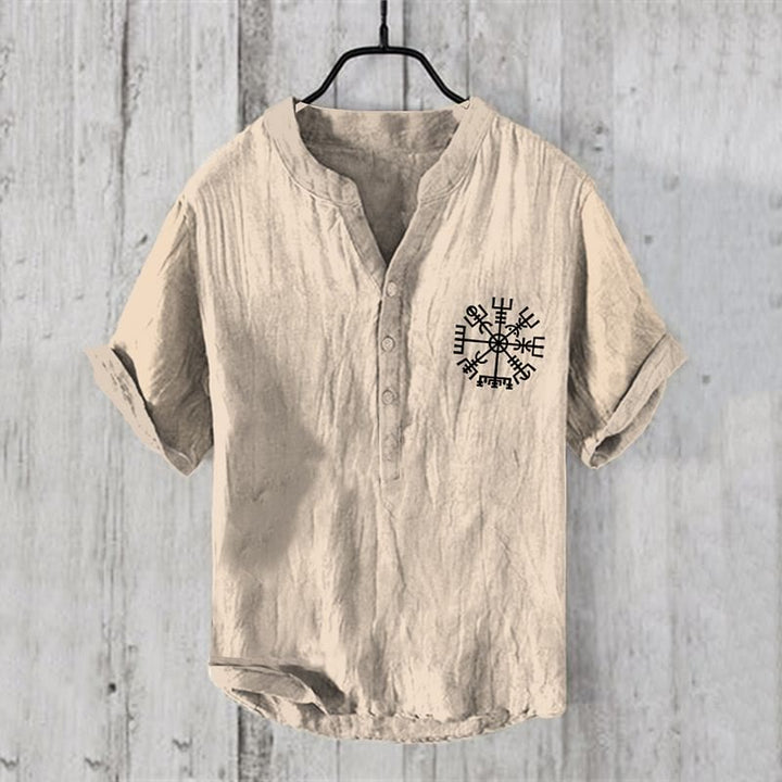 WorldNorse Vegvisir Henry Kragen Freizeithemd - US/UK/AU50，EU60 (5XL) - image 1