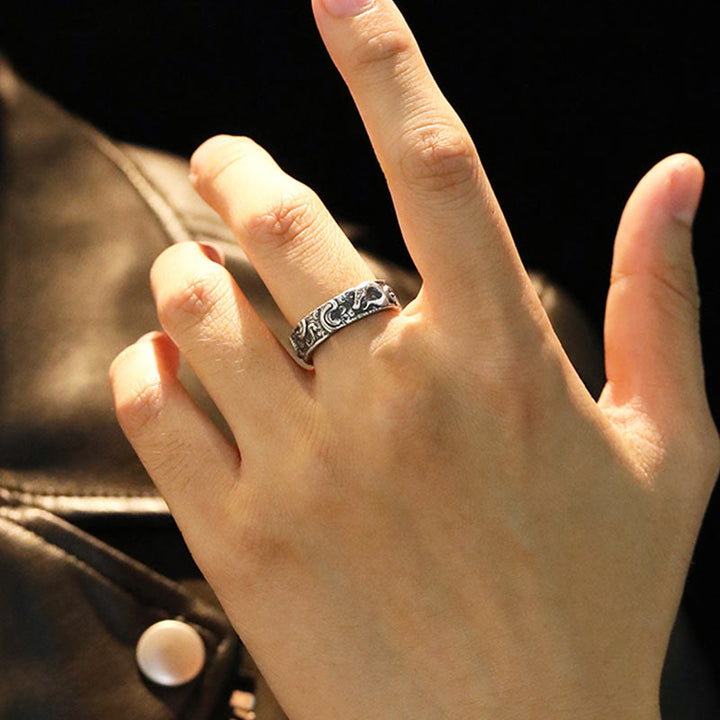 WorldNorse 925 Sterling Silber Retro Schlangenring - image 2