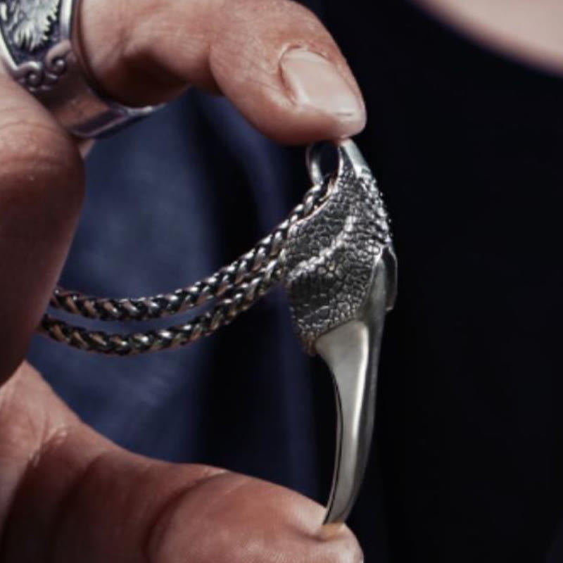 WorldNorse Halskette mit Nordischer Drache , 925er Sterlingsilber - image 6