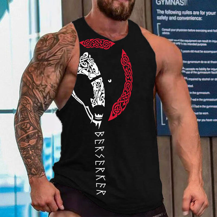 WorldNorse Wolves Keltischer Knoten Runen Weste - US/UK/AU52, EU62 (6XL) - image 0