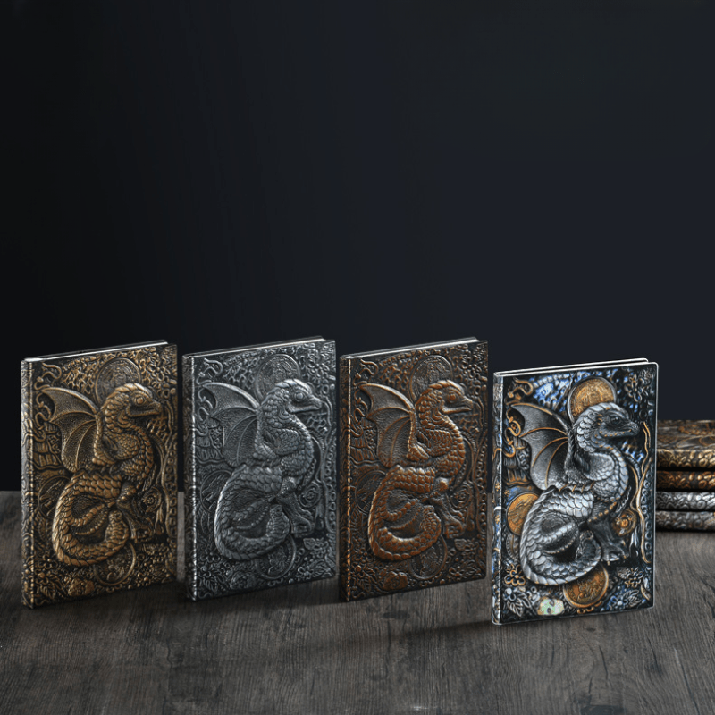 WorldNorse Notizbuch mit geprägtem fliegenden Drachen