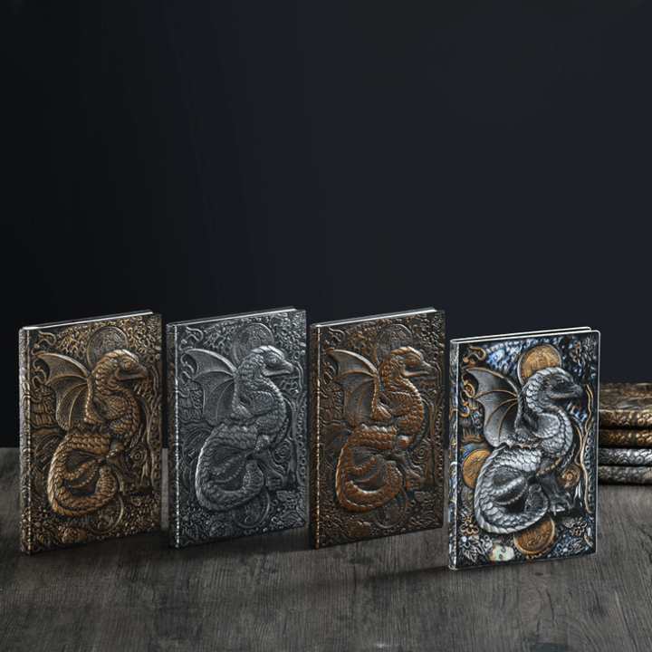 WorldNorse Notizbuch mit geprägtem fliegenden Drachen