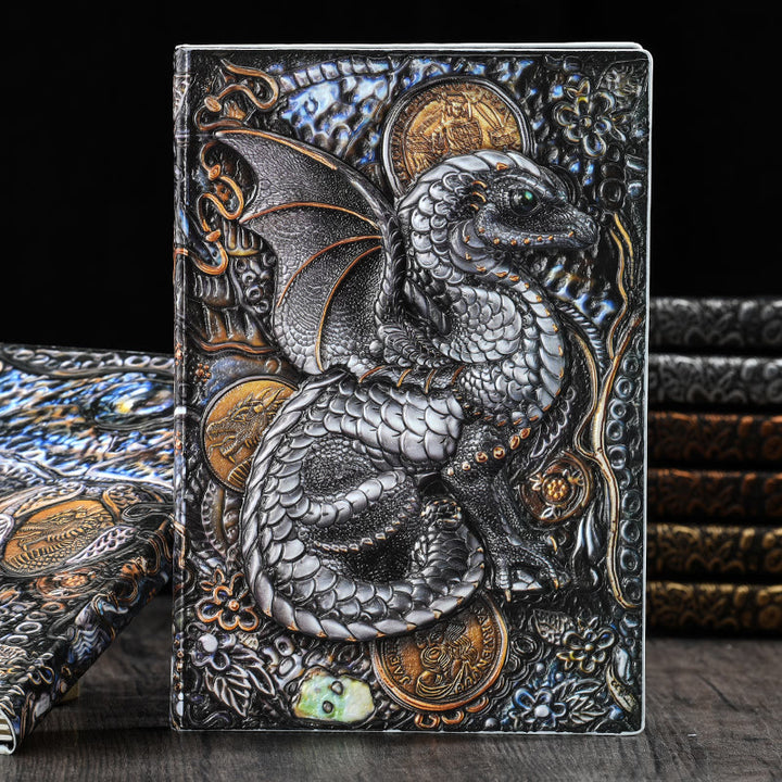WorldNorse Notizbuch mit geprägtem fliegenden Drachen