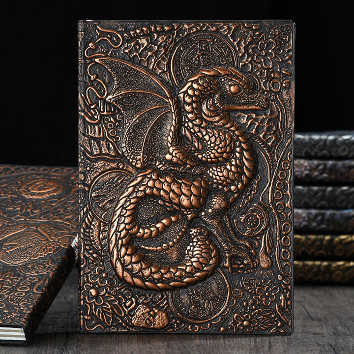 WorldNorse Notizbuch mit geprägtem fliegenden Drachen