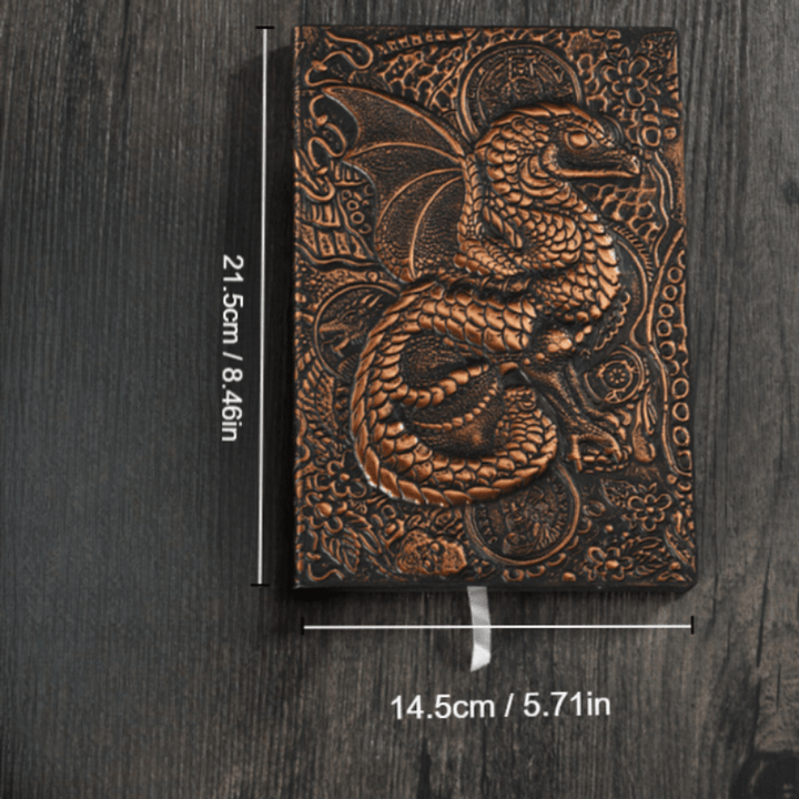 WorldNorse Notizbuch mit geprägtem fliegenden Drachen
