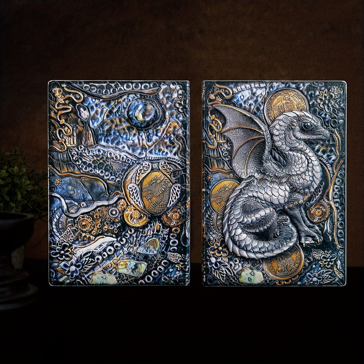 WorldNorse Notizbuch mit geprägtem fliegenden Drachen