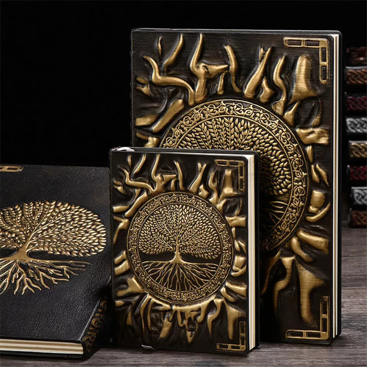 WorldNorse Prächtiger Baum des Lebens Notizbuch