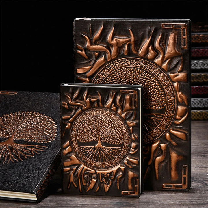 WorldNorse Prächtiger Baum des Lebens Notizbuch