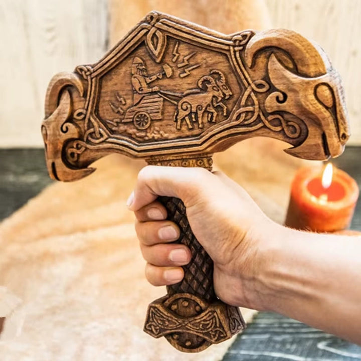 WorldNorse Viking Thor Hammer Mjölnir Harzskulptur