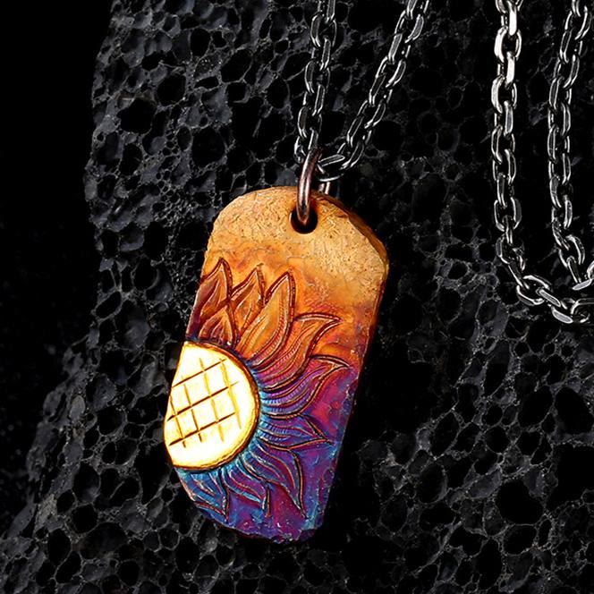 WorldNorse Bunte Sonne Ambilight Halskette