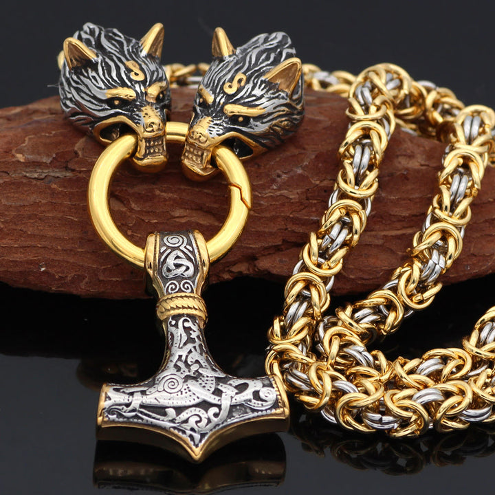 WorldNorse Wolf -Mjölnir-Halskette