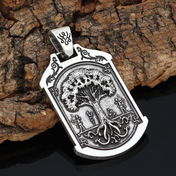 WorldNorse Keltischer Wolf Odins Symbol Yggdrasil Halskette