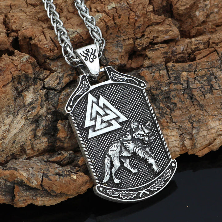 WorldNorse Keltischer Wolf Odins Symbol Yggdrasil Halskette