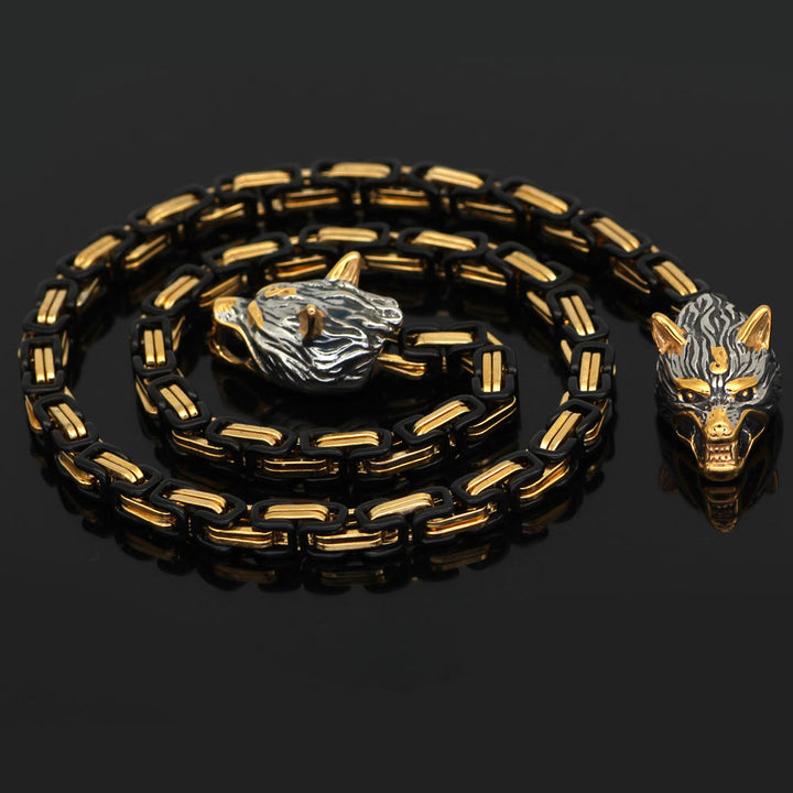 WorldNorse Wolf -Mjölnir- Rune Halskette