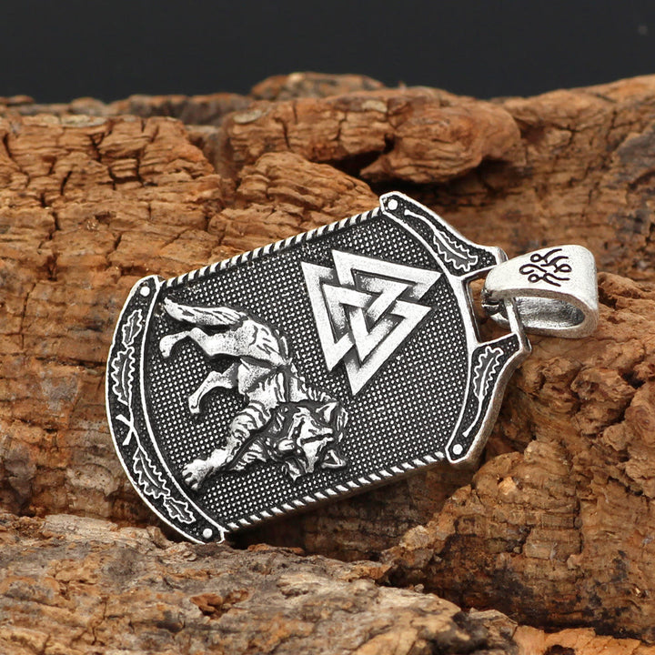 WorldNorse Keltischer Wolf Odins Symbol Yggdrasil Halskette