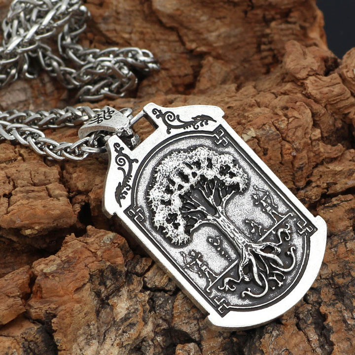 WorldNorse Keltischer Wolf Odins Symbol Yggdrasil Halskette