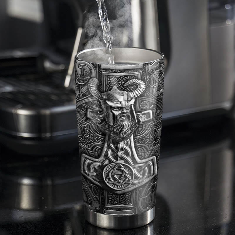 WorldNorse Odin Mjölnir Keltischer Knoten Wikinger Becher