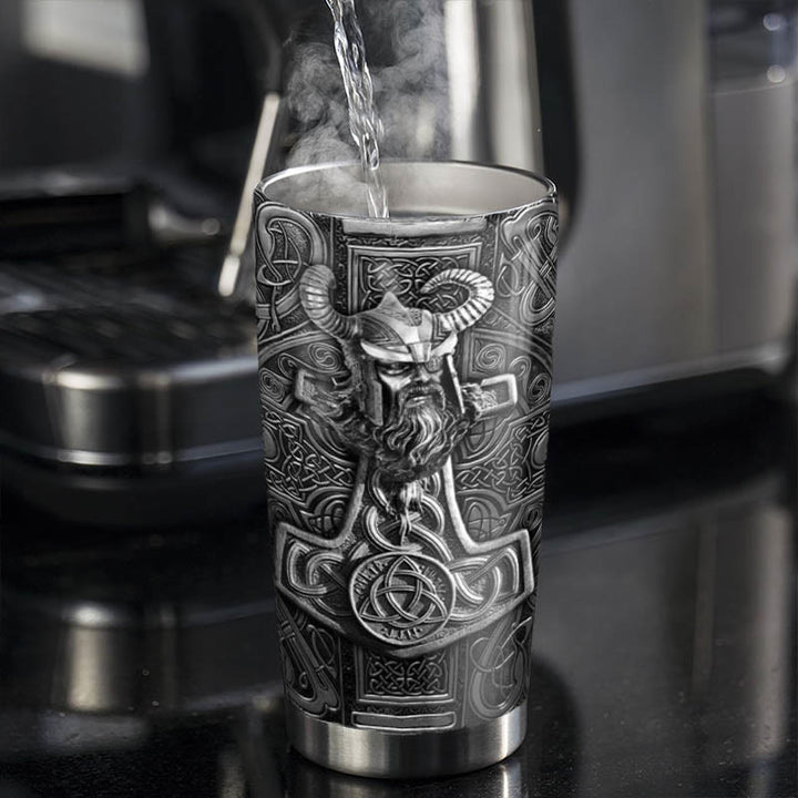 WorldNorse Odin Mjölnir Keltischer Knoten Wikinger Becher
