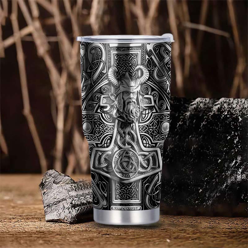 WorldNorse Odin Mjölnir Keltischer Knoten Wikinger Becher