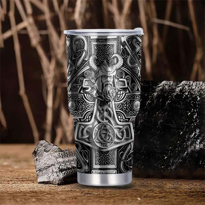 WorldNorse Odin Mjölnir Keltischer Knoten Wikinger Becher