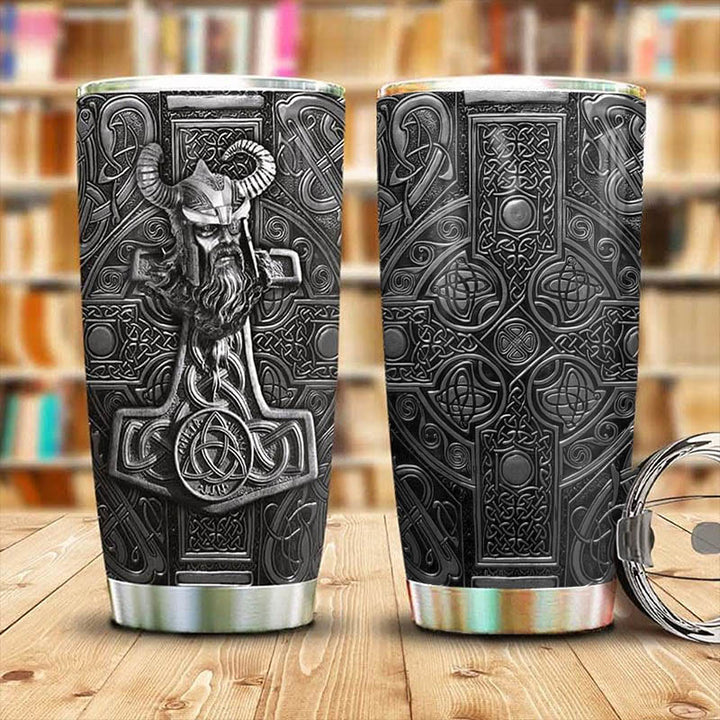 WorldNorse Odin Mjölnir Keltischer Knoten Wikinger Becher