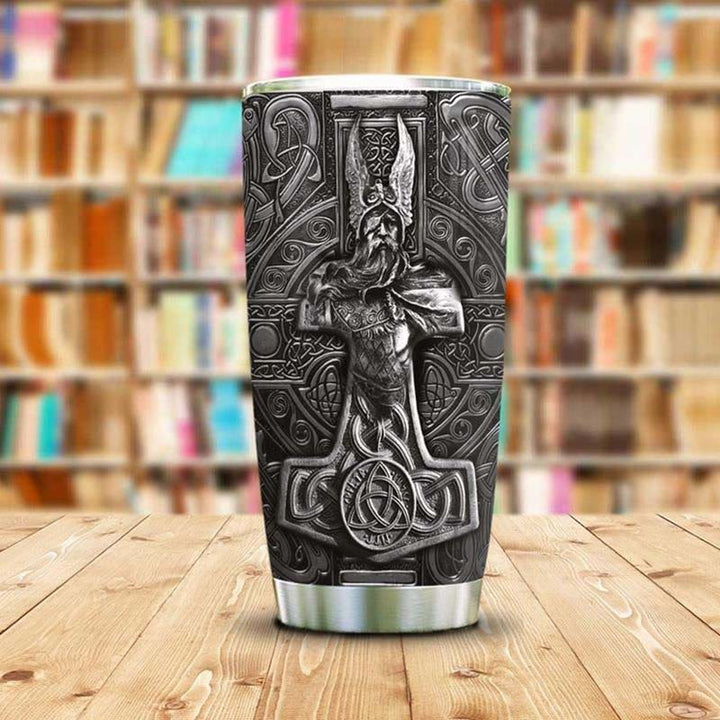 WorldNorse Nordische Götter Odin Mjölnir Becher