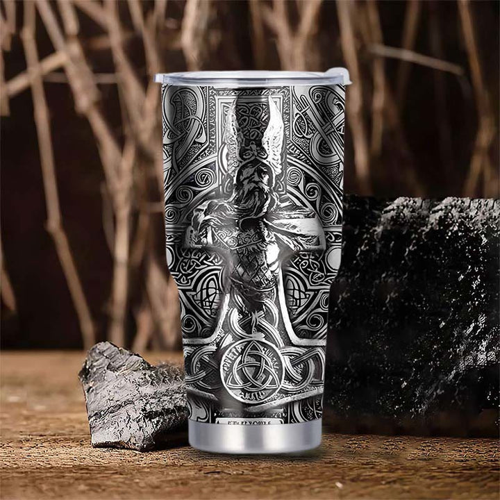 WorldNorse Nordische Götter Odin Mjölnir Becher