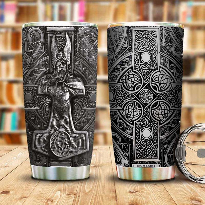 WorldNorse Nordische Götter Odin Mjölnir Becher