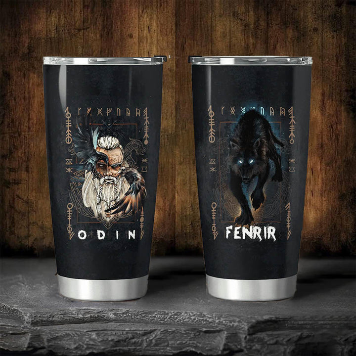 WorldNorse Nordischer Odin-Gott Wolf Fenrir Becher