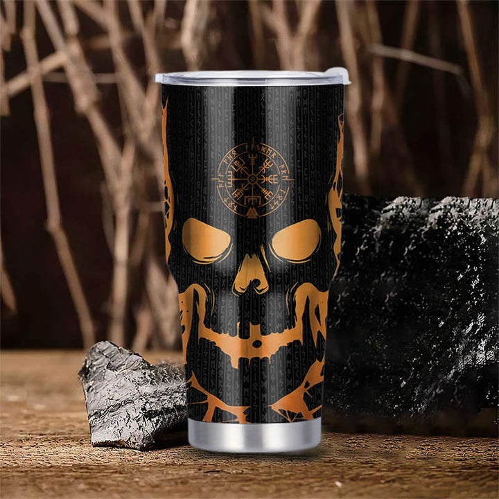 WorldNorse Vegvisir Warrior's Creed Valknut Becher