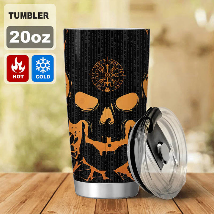WorldNorse Vegvisir Warrior's Creed Valknut Becher